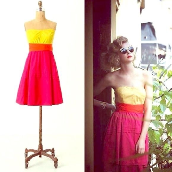 Anthropologie Dresses & Skirts - Maeve parading hues Dress NWT size 6